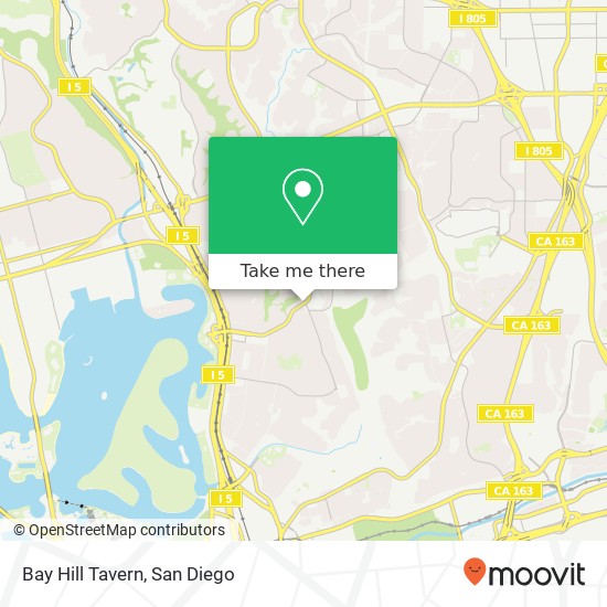 Mapa de Bay Hill Tavern, 3010 Clairemont Dr San Diego, CA 92117