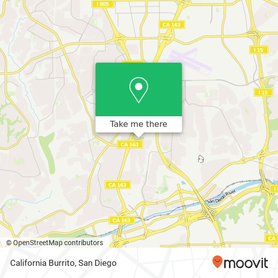 Mapa de California Burrito, 7754 Starling Dr San Diego, CA 92123