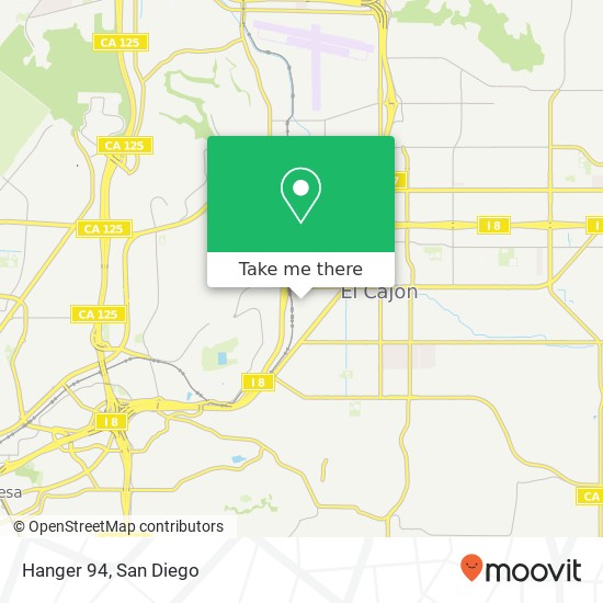 Mapa de Hanger 94, 244 Millar Ave El Cajon, CA 92020