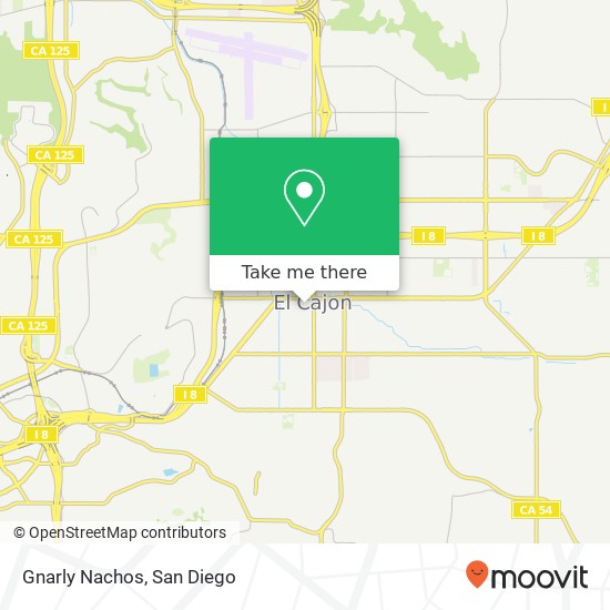 Mapa de Gnarly Nachos, 144 S Orange Ave El Cajon, CA 92020