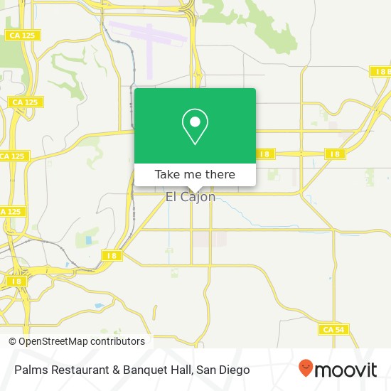 Palms Restaurant & Banquet Hall map