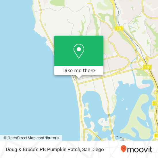 Doug & Bruce's PB Pumpkin Patch, 870 Garnet Ave San Diego, CA 92109 map