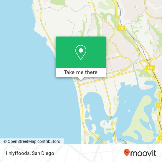 Mapa de Ilnlyffoods, 901 Garnet Ave San Diego, CA 92109