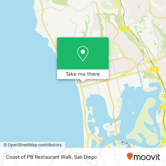 Coast of PB Restaurant Walk map