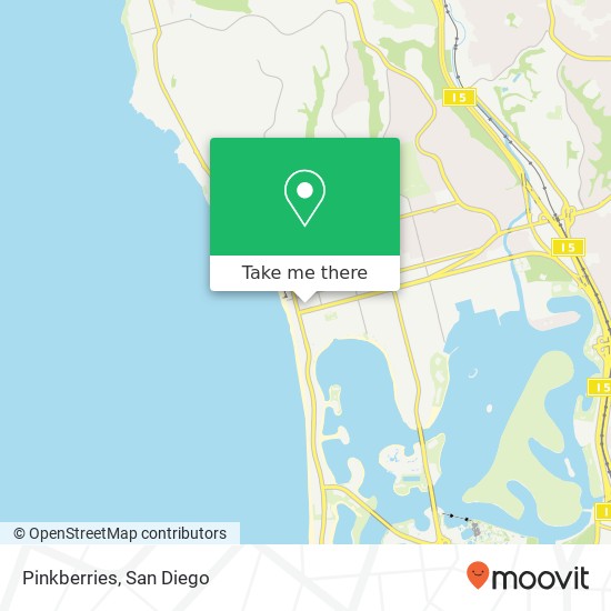 Mapa de Pinkberries, 861 Hornblend St San Diego, CA 92109
