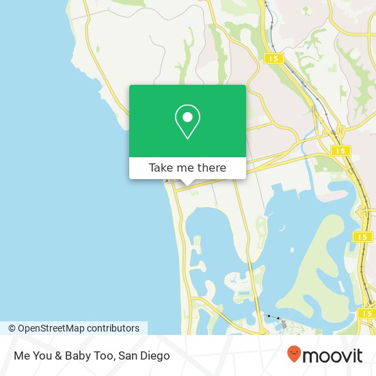 Mapa de Me You & Baby Too, 973 Grand Ave San Diego, CA 92109