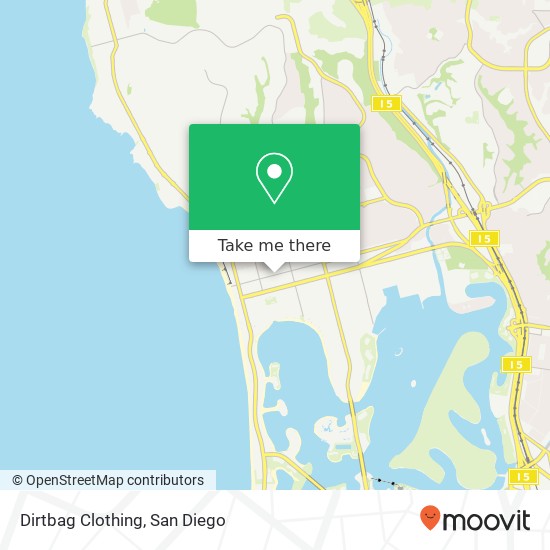 Dirtbag Clothing, 1135 Garnet Ave San Diego, CA 92109 map