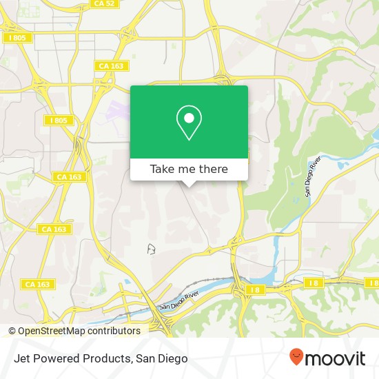 Mapa de Jet Powered Products, 3042 Martindale Ct San Diego, CA 92123