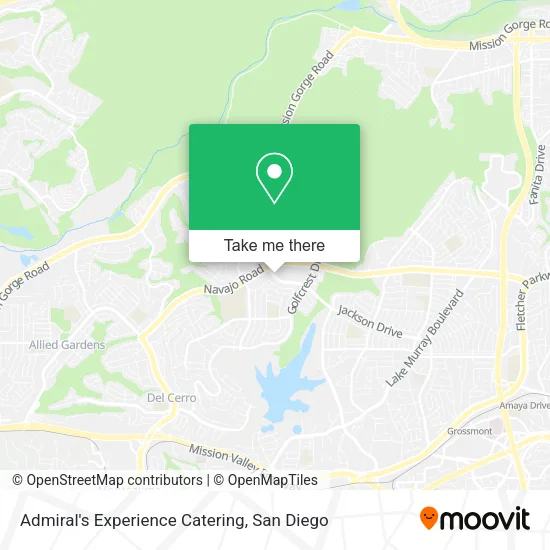 Mapa de Admiral's Experience Catering