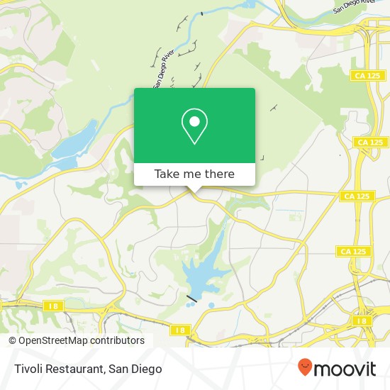 Tivoli Restaurant, 7411 Jackson Dr San Diego, CA 92119 map