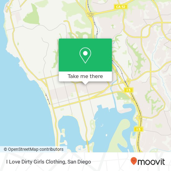 I Love Dirty Girls Clothing, 4776 Lamont St San Diego, CA 92109 map