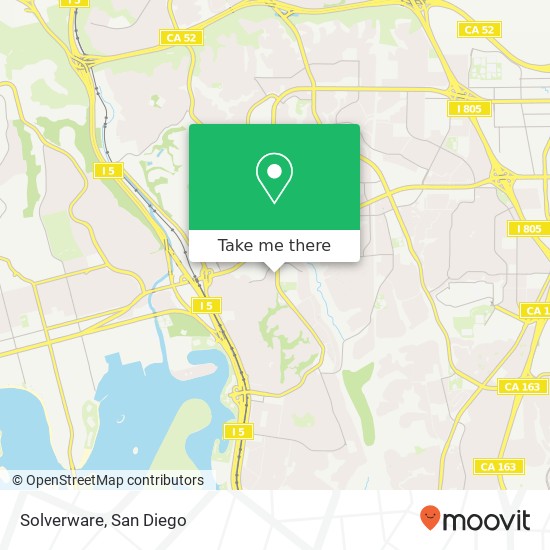 Mapa de Solverware, 3660 Clairemont Dr San Diego, CA 92117