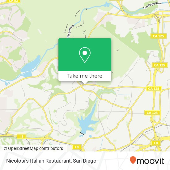 Nicolosi's Italian Restaurant, 7005 Navajo Rd San Diego, CA 92119 map