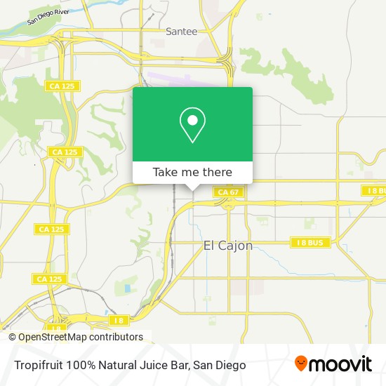 Tropifruit 100% Natural Juice Bar map