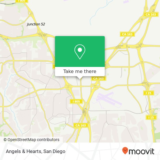 Mapa de Angels & Hearts, 4646 Convoy St San Diego, CA 92111