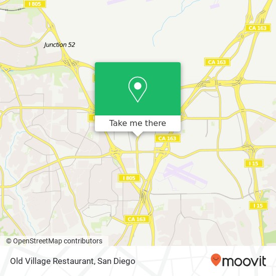 Mapa de Old Village Restaurant, 4681 Convoy St San Diego, CA 92111