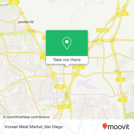 Mapa de Korean Meat Market, 7905 Engineer Rd San Diego, CA 92111