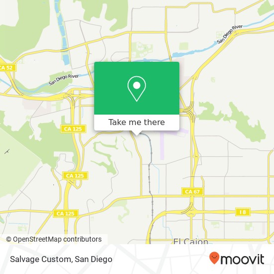 Mapa de Salvage Custom, 1957 Friendship Dr El Cajon, CA 92020