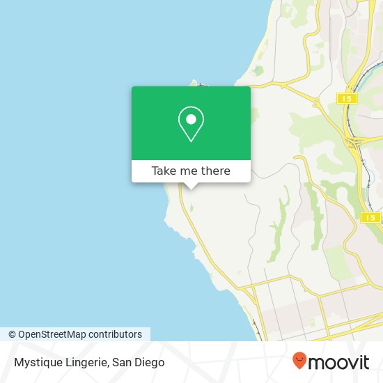 Mapa de Mystique Lingerie, 543 Rosemont St La Jolla, CA 92037