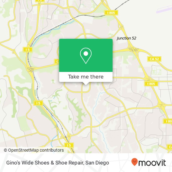 Gino's Wide Shoes & Shoe Repair, 4941 Clairemont Dr San Diego, CA 92117 map