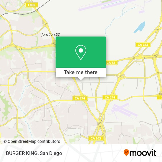 Mapa de BURGER KING