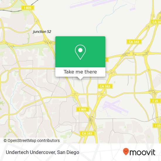 Mapa de Undertech Undercover, 4770 Ruffner St San Diego, CA 92111