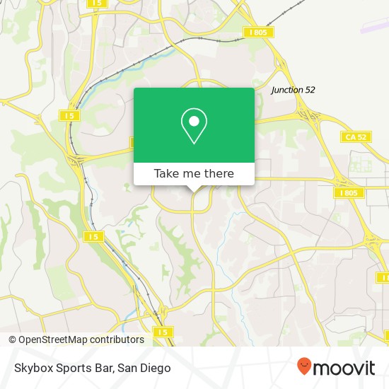 Mapa de Skybox Sports Bar, 4809 Clairemont Dr San Diego, CA 92117