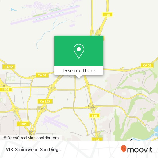 Mapa de VIX Smimwear, 9474 Chesapeake Dr San Diego, CA 92123