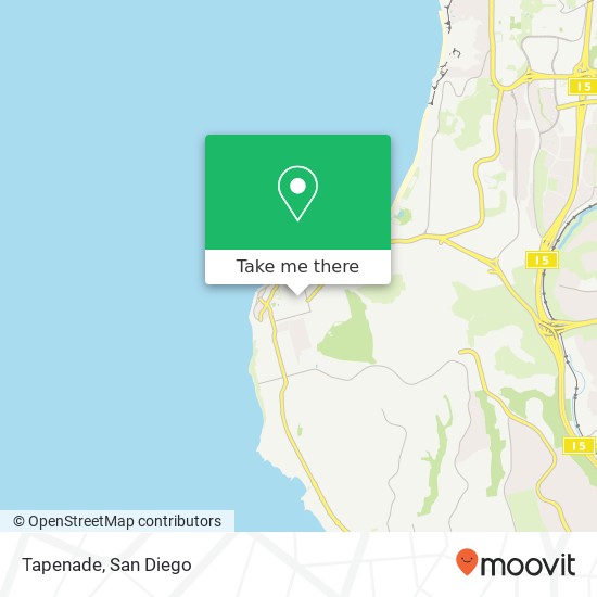 Mapa de Tapenade, 7612 Fay Ave La Jolla, CA 92037