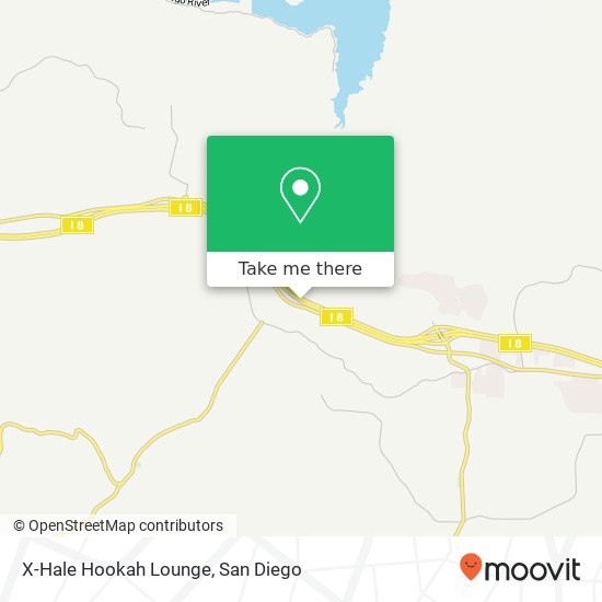 Mapa de X-Hale Hookah Lounge