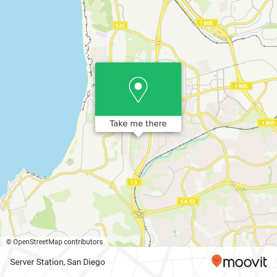 Mapa de Server Station, 8430 Via Mallorca La Jolla, CA 92037