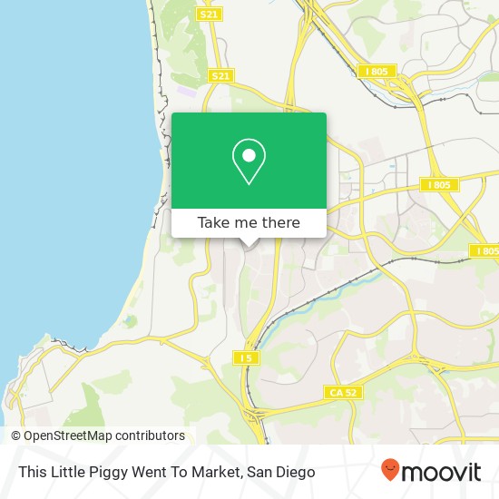 Mapa de This Little Piggy Went To Market, 8544 Villa La Jolla Dr La Jolla, CA 92037