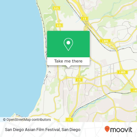 San Diego Asian Film Festival map