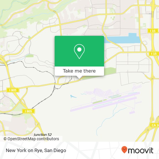 Mapa de New York on Rye, 7128 Miramar Rd San Diego, CA 92121