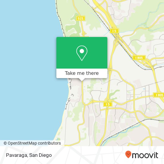 Mapa de Pavaraga, 9600 N Torrey Pines Rd La Jolla, CA 92037