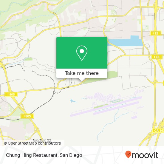 Mapa de Chung Hing Restaurant, 7160 Miramar Rd San Diego, CA 92121