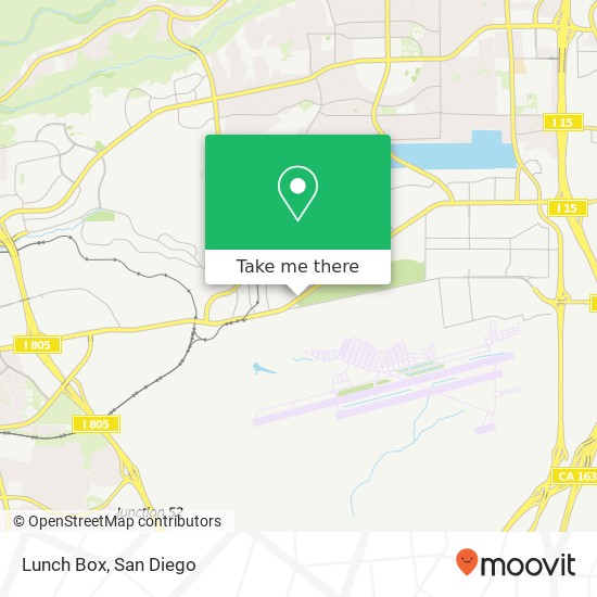 Mapa de Lunch Box, 7190 Miramar Rd San Diego, CA 92121