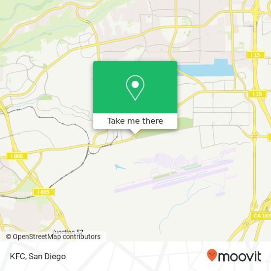 Mapa de KFC, 7180 Miramar Rd San Diego, CA 92121