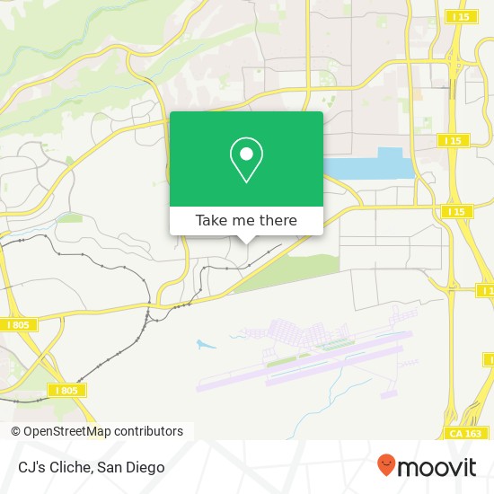 Mapa de CJ's Cliche, 9030 Kenamar Dr San Diego, CA 92121