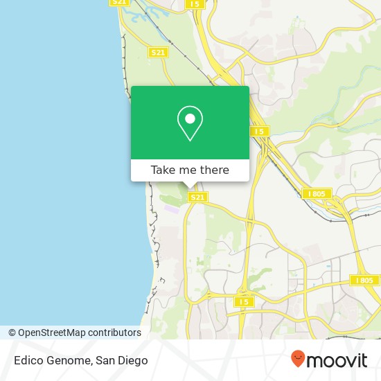 Mapa de Edico Genome, 3344 N Torrey Pines Ct La Jolla, CA 92037