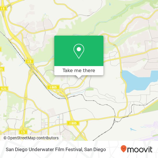 San Diego Underwater Film Festival map