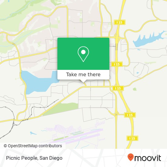 Mapa de Picnic People, 9558 Camino Ruiz San Diego, CA 92126