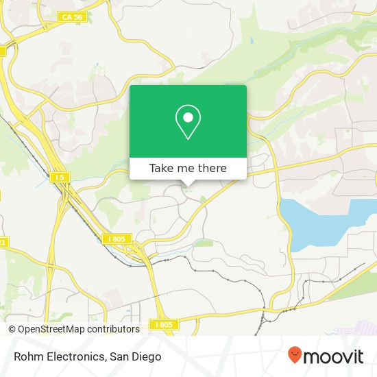 Mapa de Rohm Electronics, 10145 Pacific Heights Blvd San Diego, CA 92121