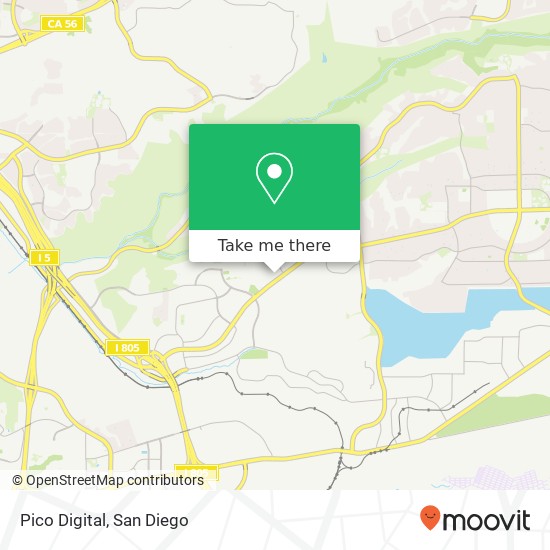 Mapa de Pico Digital, 6260 Sequence Dr San Diego, CA 92121