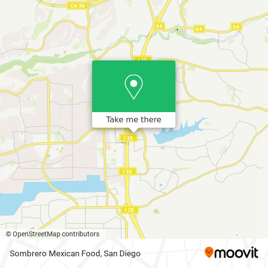 Mapa de Sombrero Mexican Food