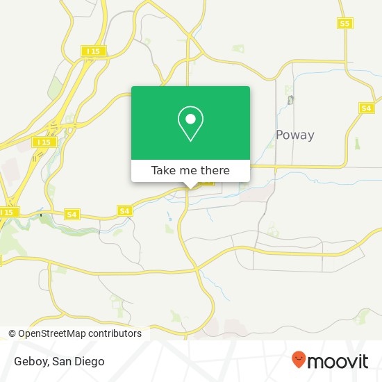 Mapa de Geboy, 12427 Poway Rd Poway, CA 92064