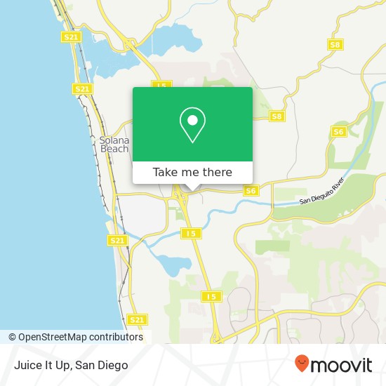Mapa de Juice It Up, 2683 Via de La Valle Del Mar, CA 92014