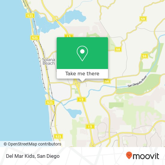 Mapa de Del Mar Kids, 2683 Via de La Valle Del Mar, CA 92014