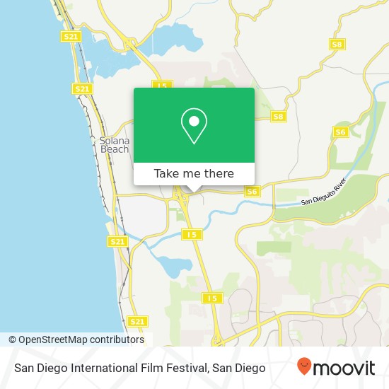 San Diego International Film Festival map