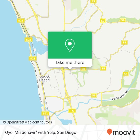 Mapa de Oye: Misbehavin' with Yelp